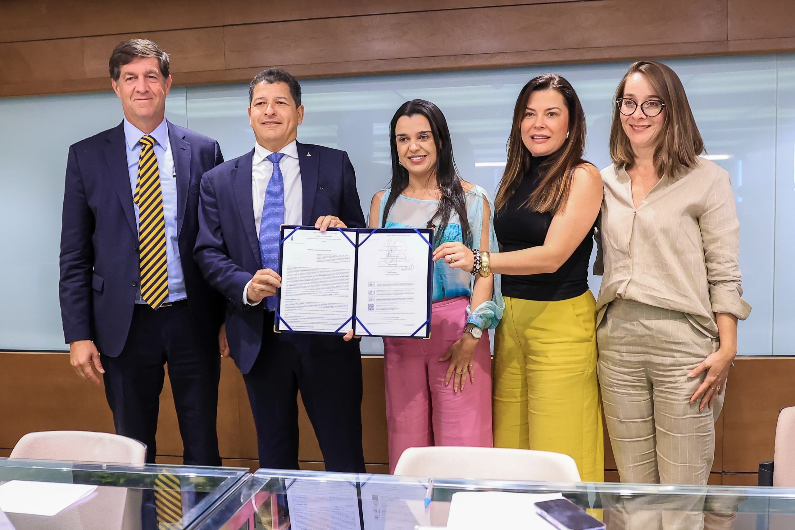 O GDF e o ParkShopping firmaram um acordo de prevenção e enfrentamento da violência contra meninas e mulheres | Foto: Divulgação/SSP-DF